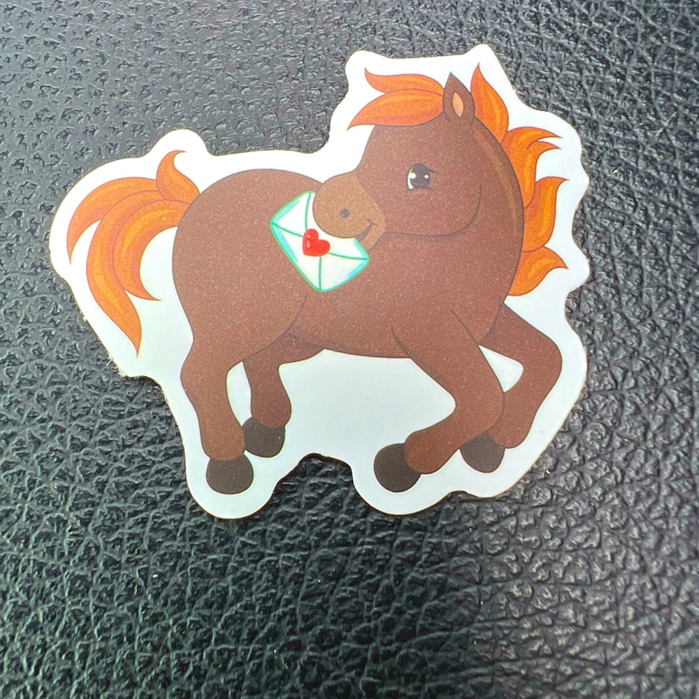 Pony Express You’ve Got Mail Adorable Horse Delivery Sticker cowboy cowgirl